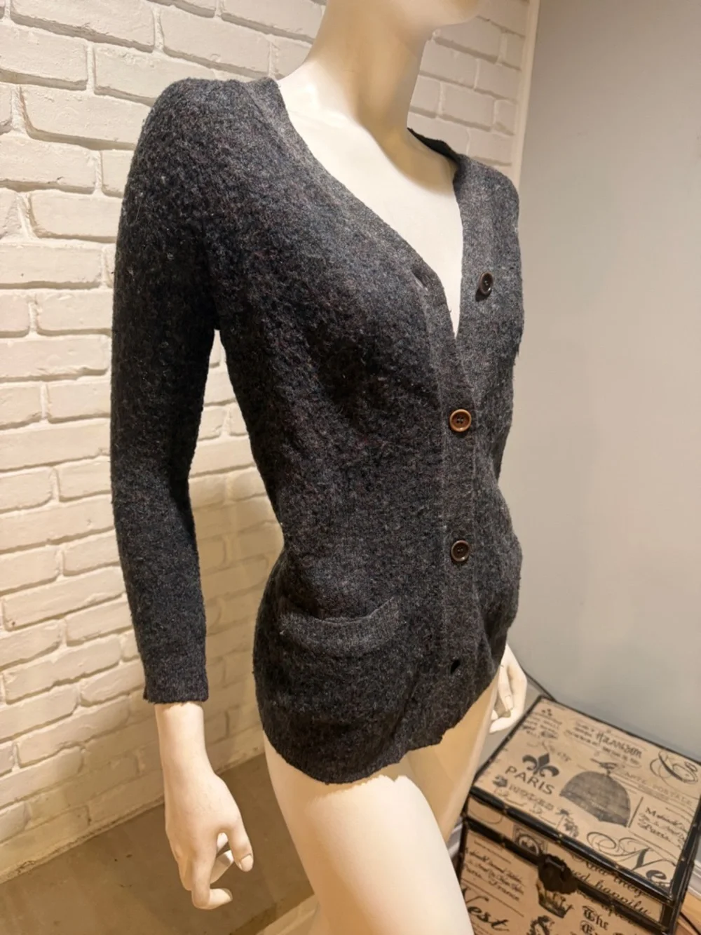 Étoile Isabel Marant Wool Blend Cardigan | Cozy Luxe Parisian Chic Medium